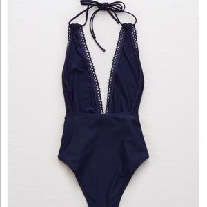 Lace Deep V One Piece